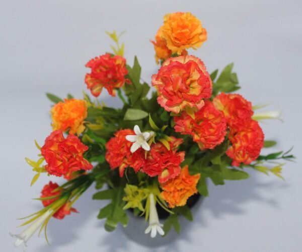 BB9-OR Flower arrangement (with pot) Pot's Width:- 9cm, Height:- 26cm, Heads:-9 - Image 2