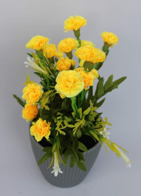 BB9-YY Flower arrangement (with pot) Pot's Width:- 9cm, Height:- 26cm, Heads:-9 - Image 3