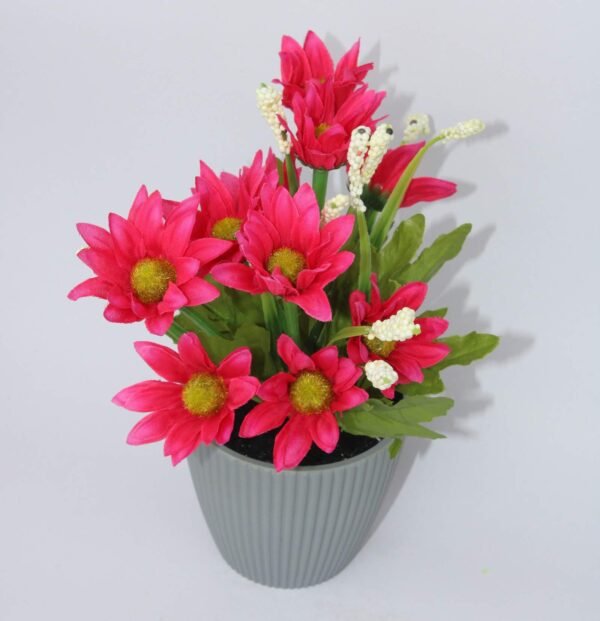 BST-DP Flower arrangement (with pot) Pot's Width:- 9cm, Height :- 23cm - Image 3