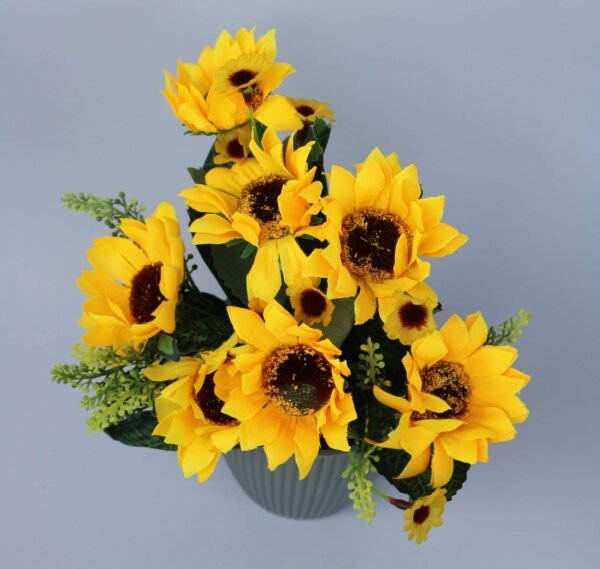JSF-Y Flower arrangement (with pot) Pot's Width:- 9cm, Height :- 20cm - Image 2