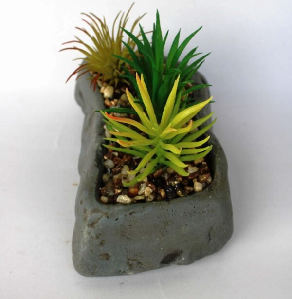 SR6GRES3 (with Pot) Pot's Length/width/Height:-16/10/05cm Product's Height:- 15cm - Image 3